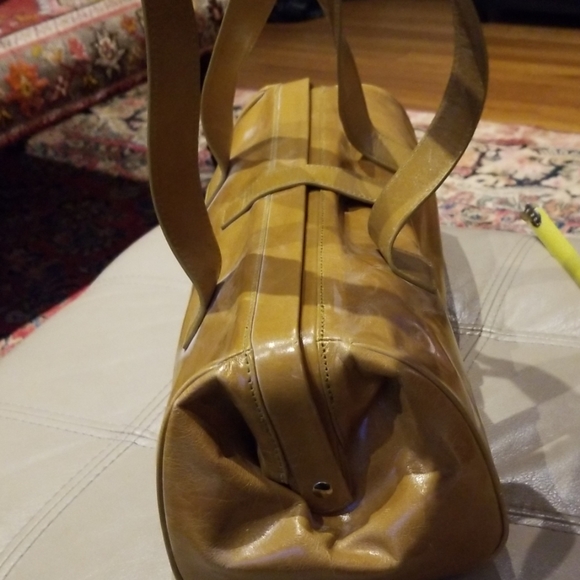 MaxxNY gold/tan leather satchel - Picture 2 of 7